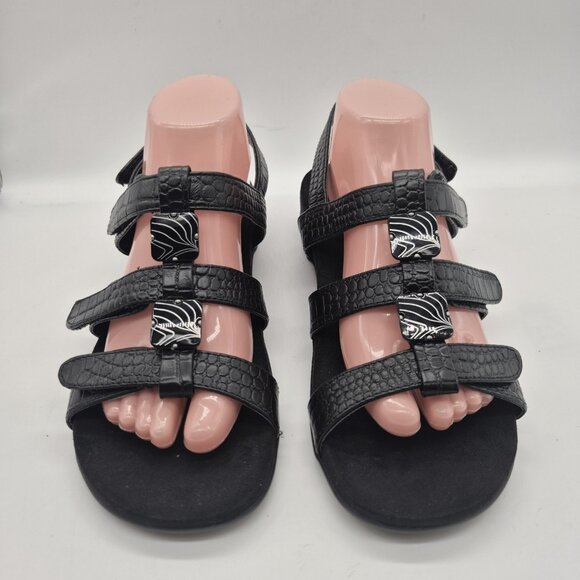 Vionic Shoes - Vionic Women's Sandals Size 9 EU 40 Black Strappy Croc Print (191 )